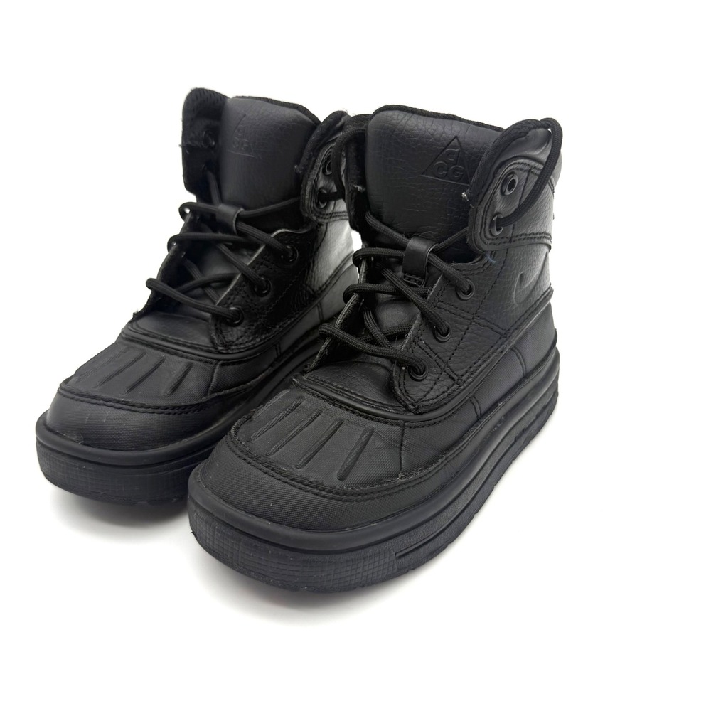 Nike ACG Kids 11C Black Duck Boots High Top Outdoor Hiking Winter Shoes